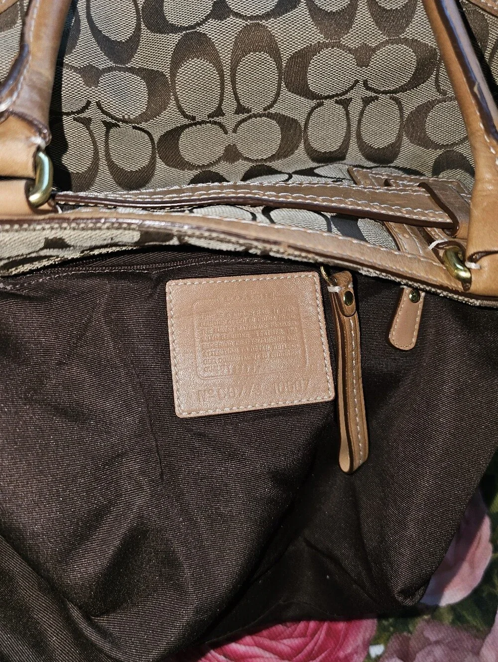 Coach Hampton Signature Satchel
